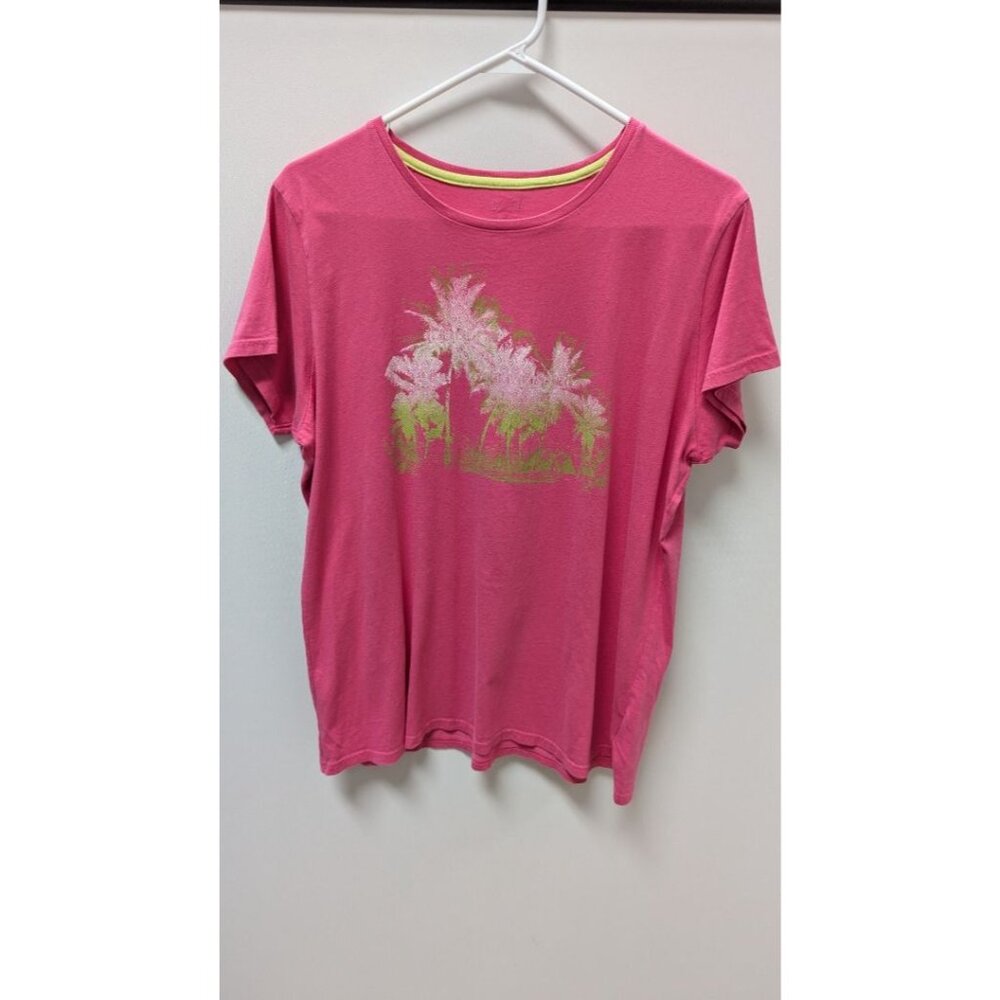 Columbia Hot Pink Palm Graphic T-Shirt